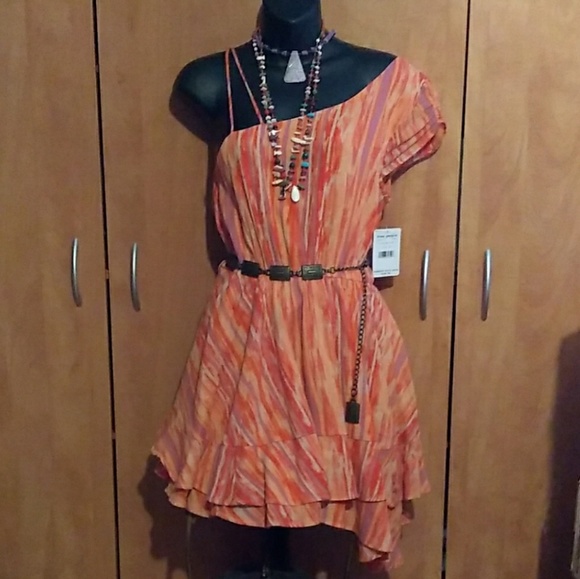 NWT Free People Asymmetrical Summer Midi Dress ( Non slip ) - Picture 7 of 8